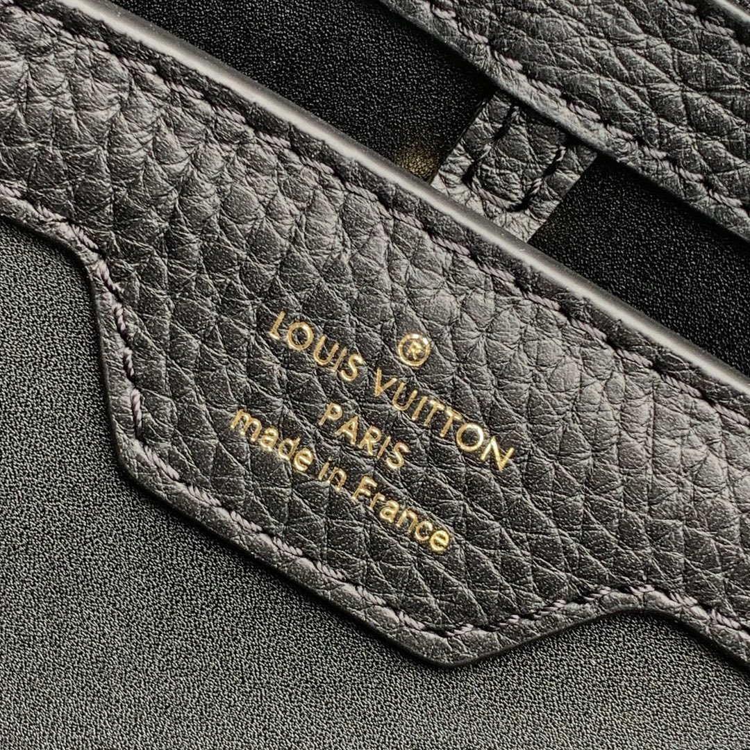 LV M57518 Louis Vuitton Capucines BB Handbag Black and Red