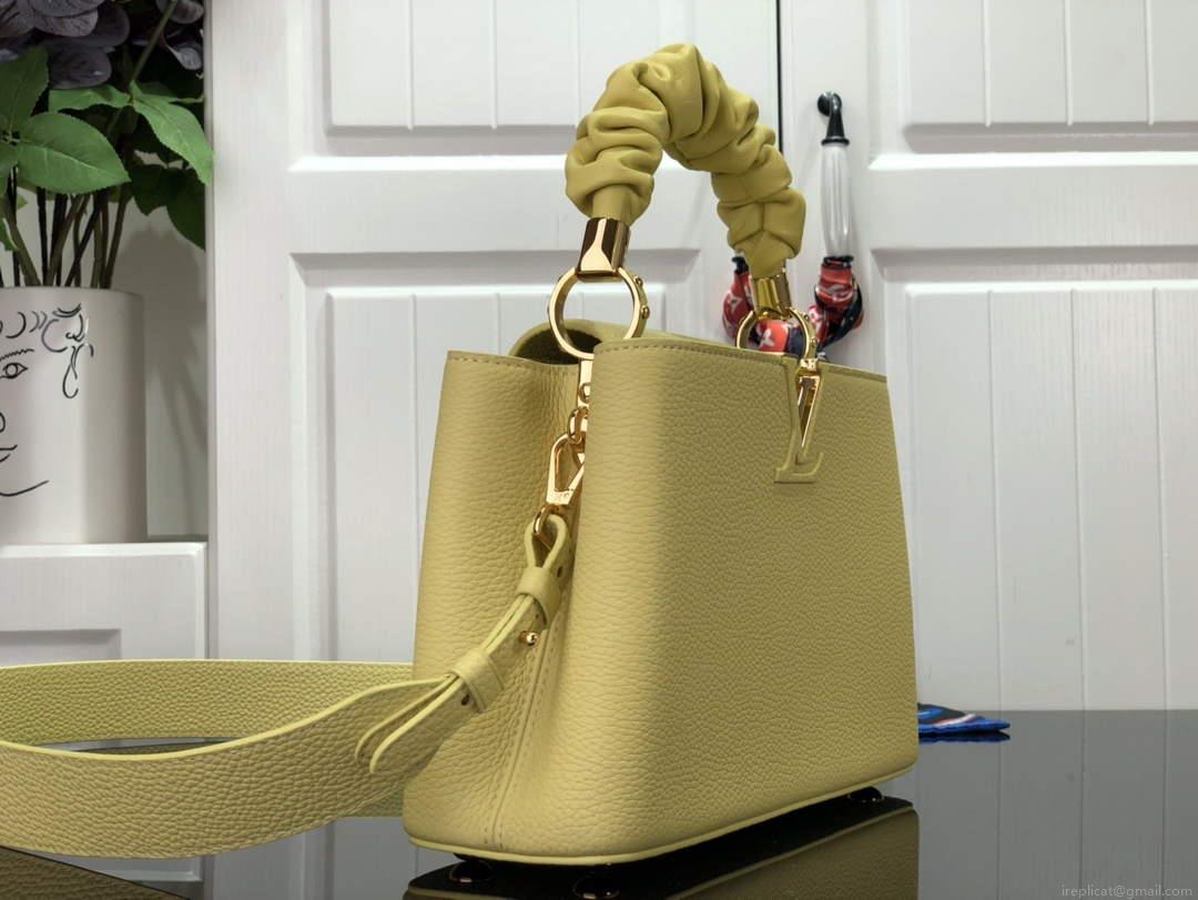 LV M58586 Louis Vuitton Capucines BB Handbag Yellow