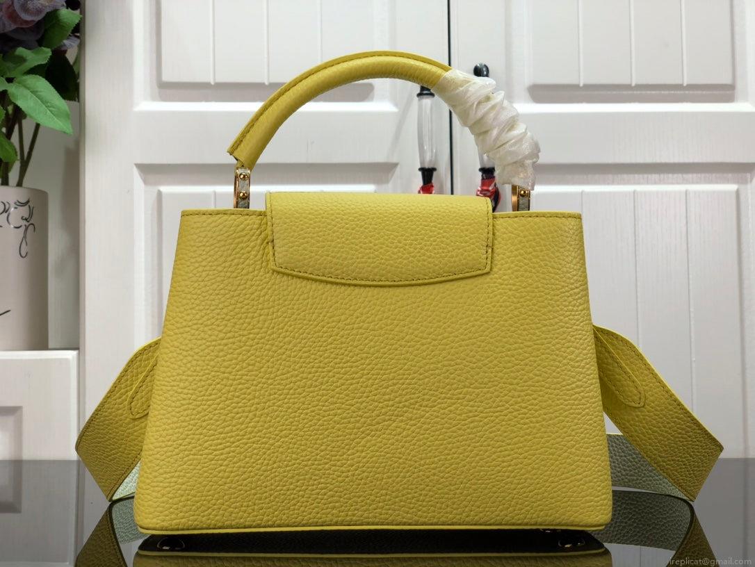 LV M48865 Louis Vuitton Capucines Mini BB Handbag Yellow