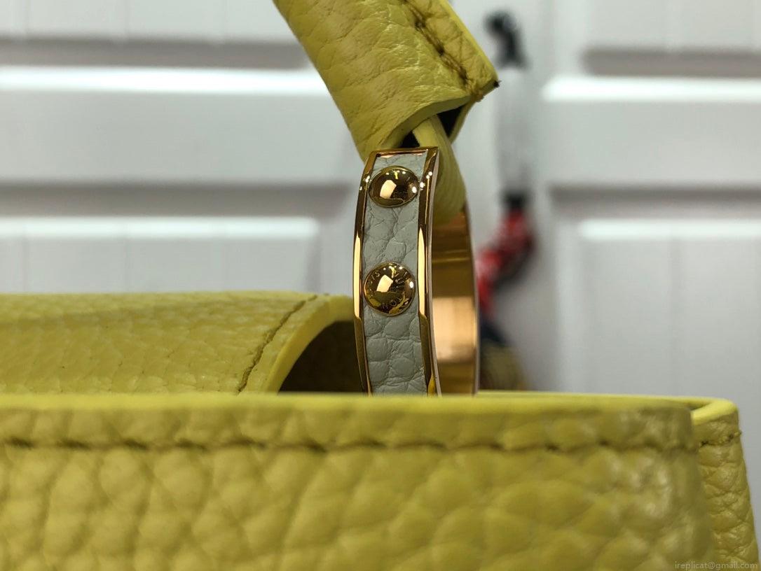 LV M48865 Louis Vuitton Capucines Mini BB Handbag Yellow