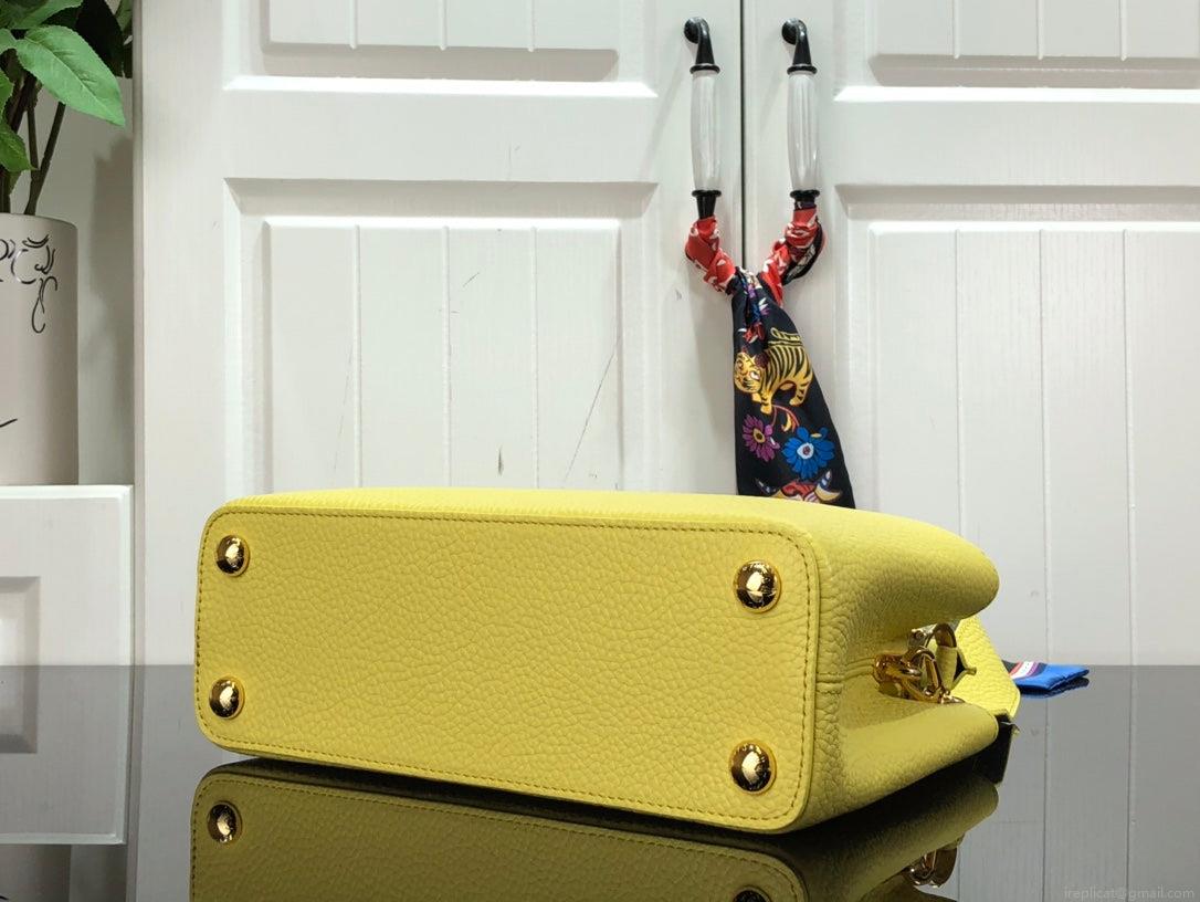 LV M48865 Louis Vuitton Capucines Mini BB Handbag Yellow