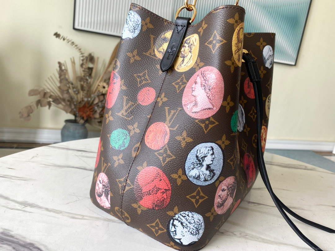 LV M45956 Louis Vuitton NÉONOÉ MM Bag Monogram Cameo printed canvas