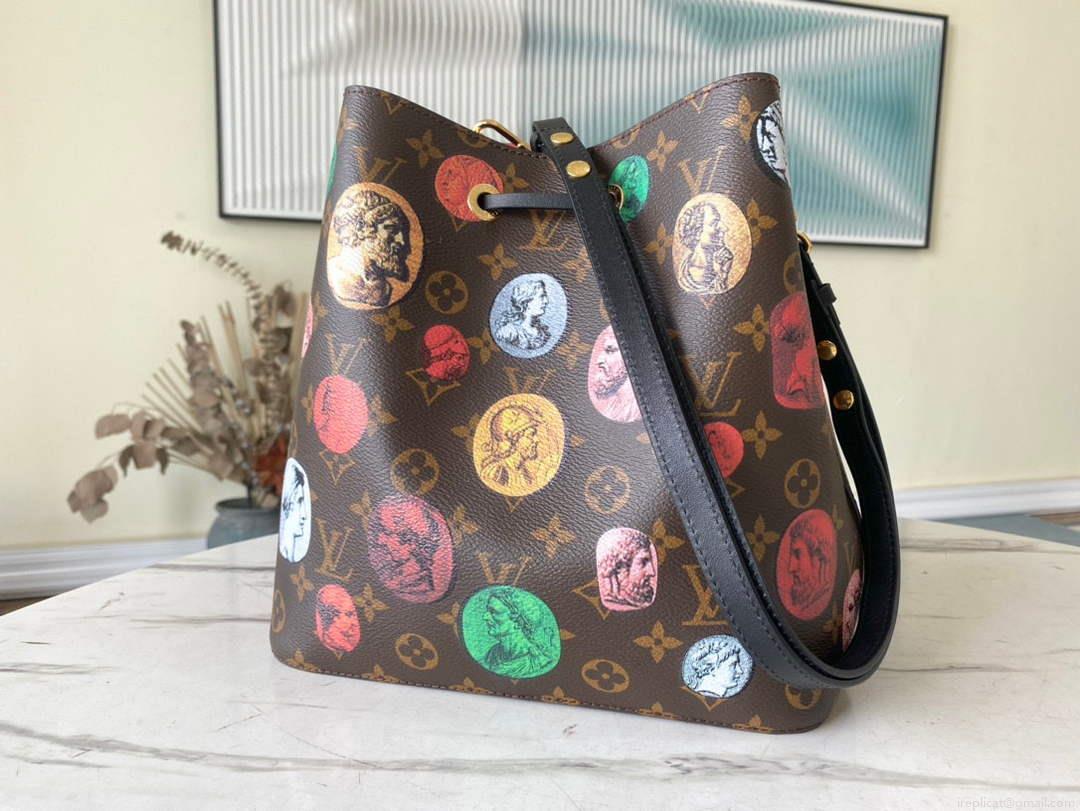 LV M45956 Louis Vuitton NÉONOÉ MM Bag Monogram Cameo printed canvas