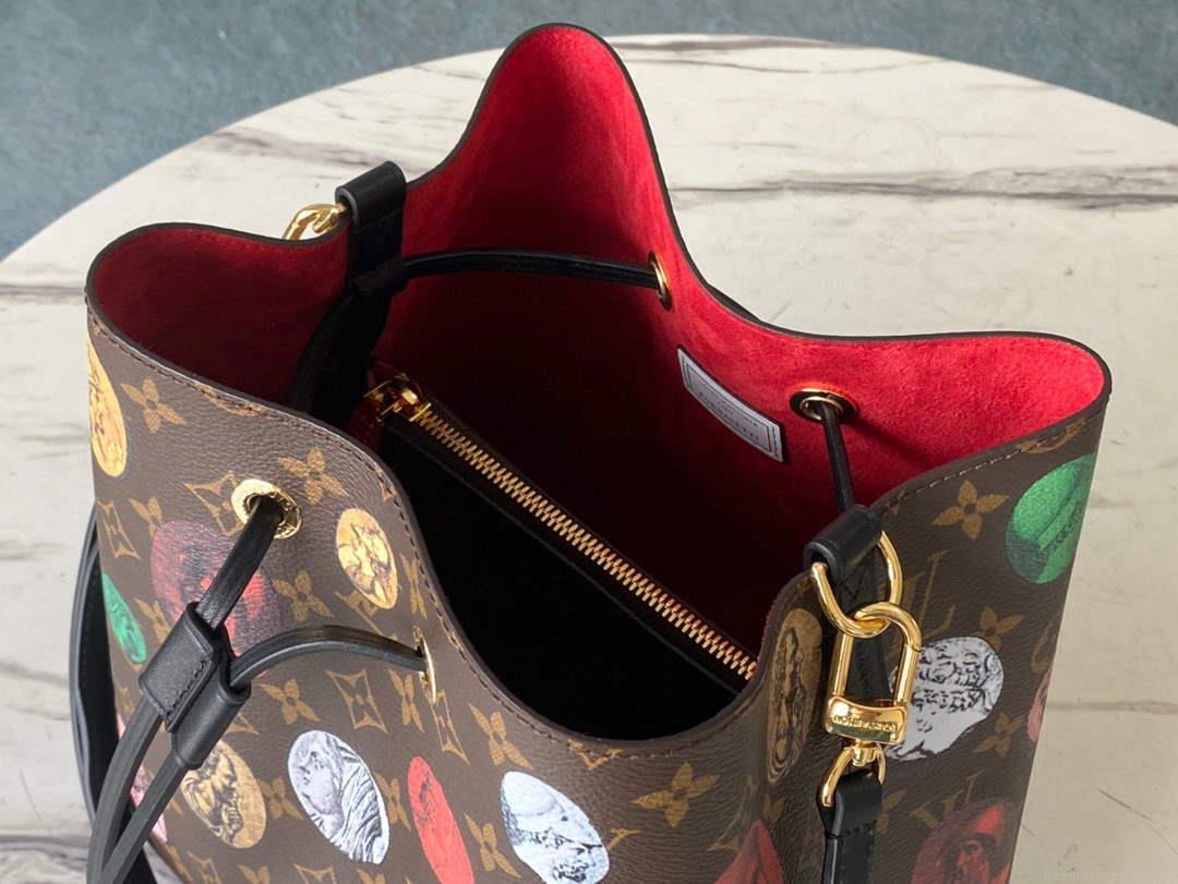 LV M45956 Louis Vuitton NÉONOÉ MM Bag Monogram Cameo printed canvas
