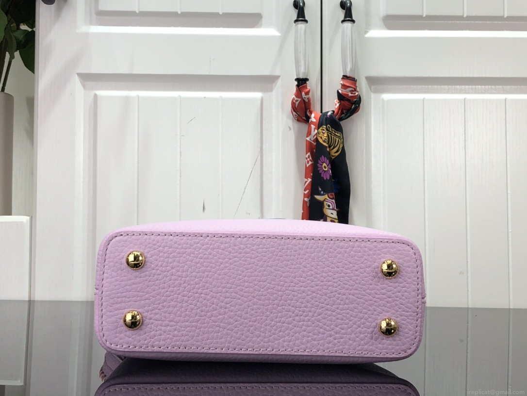 LV M57671 Louis Vuitton Capucines MM Handbag Pink