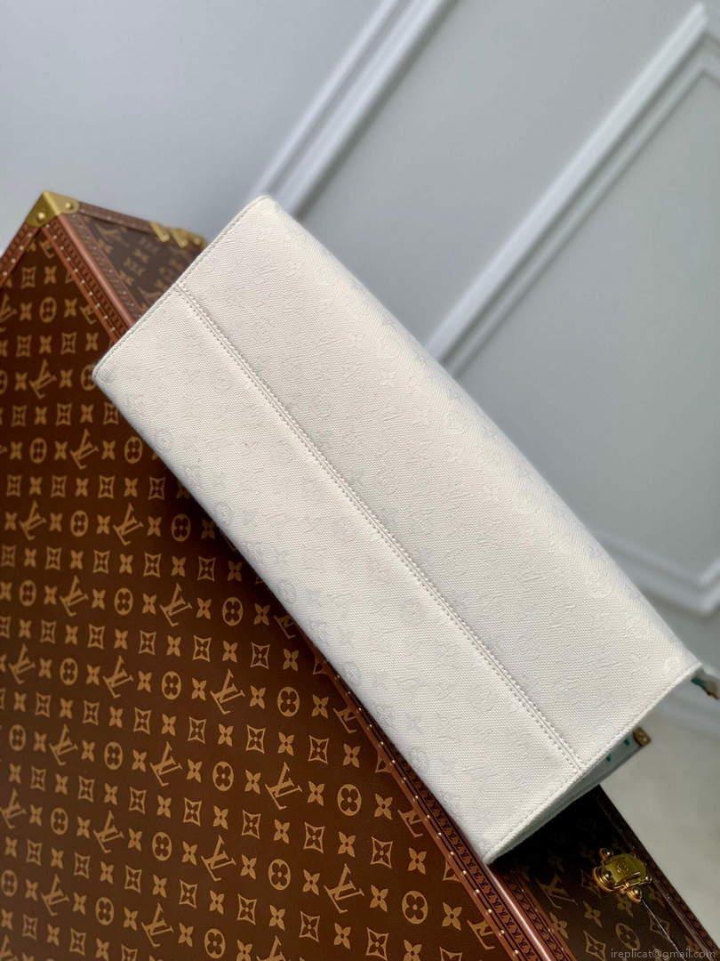 LV M46076 Louis Vuitton Onthego GM Tote Bag Yellow leather