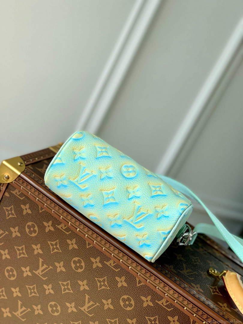 LV M81625 Louis Vuitton Nano Speedy Bag Vert d’eau Green