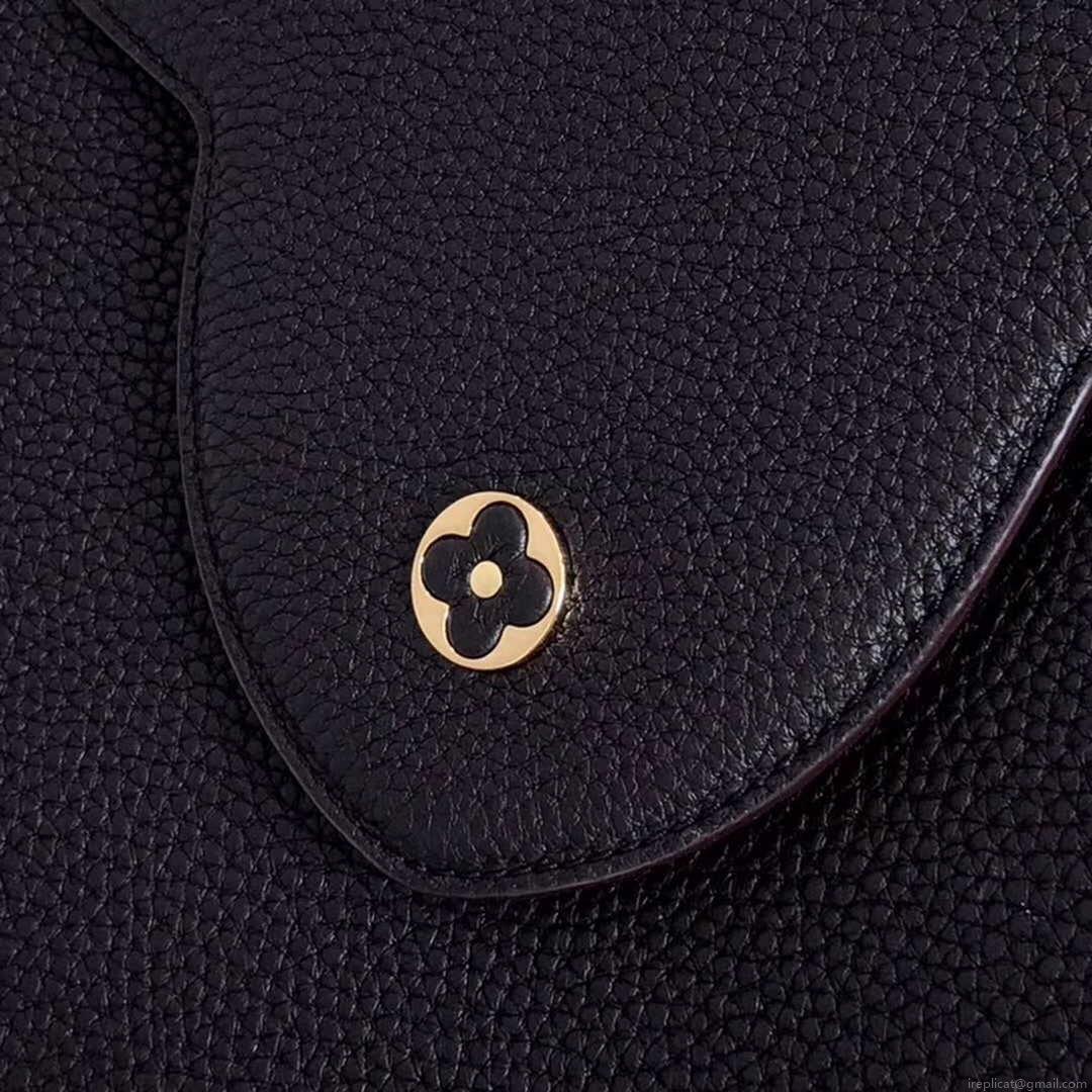 LV M48864 Louis Vuitton MM Capucines Leather Bag M42259 Black