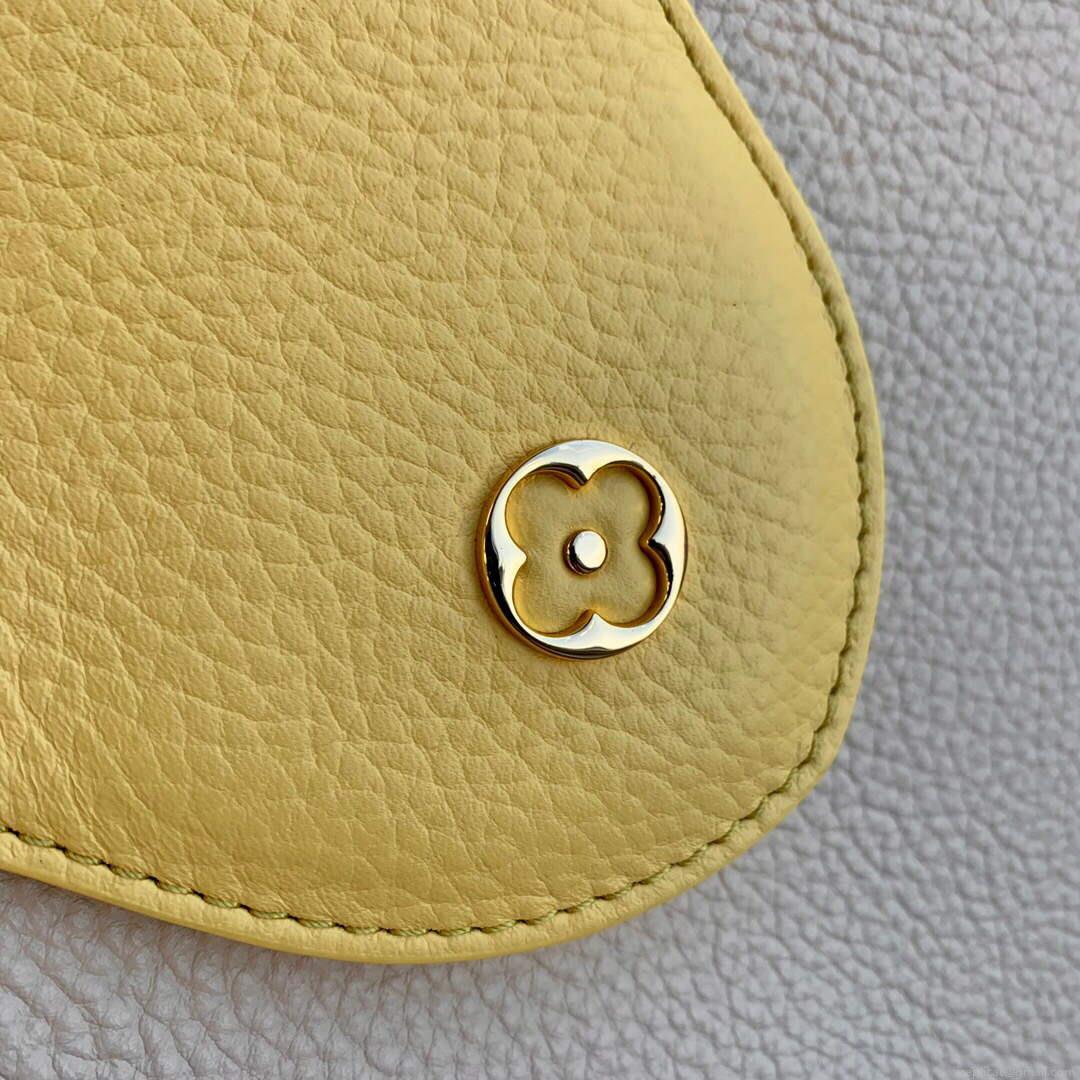 LV M59512 Louis Vuitton Capucines BB Bag Crème Beige / Plume Yellow