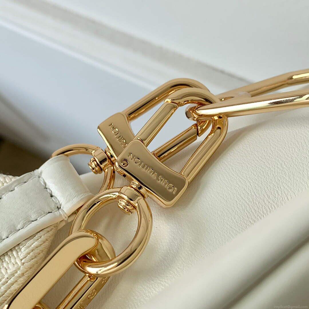 LV M21209 Louis Vuitton Coussin PM Handbag White