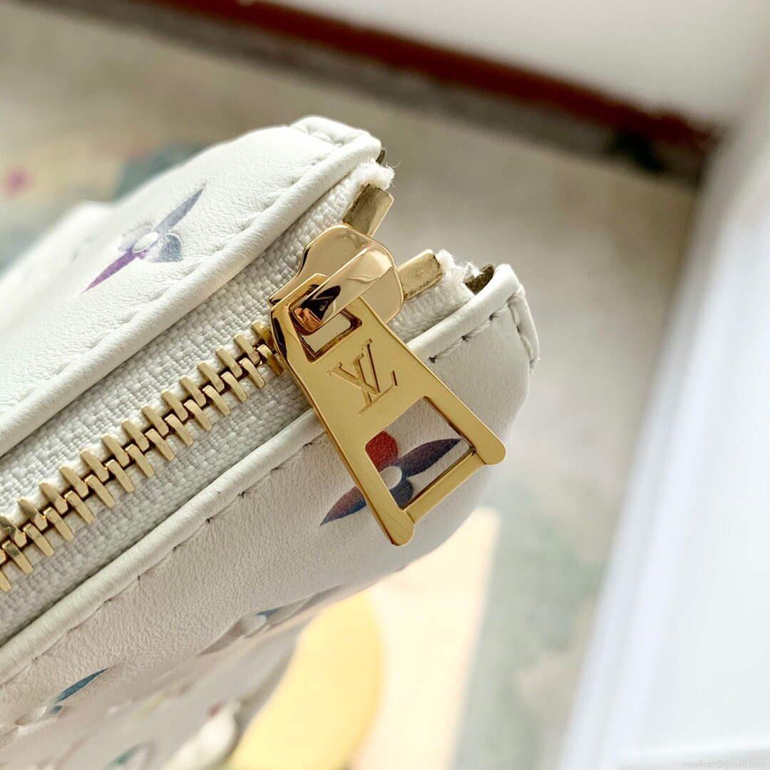LV M21209 Louis Vuitton Coussin PM Handbag White