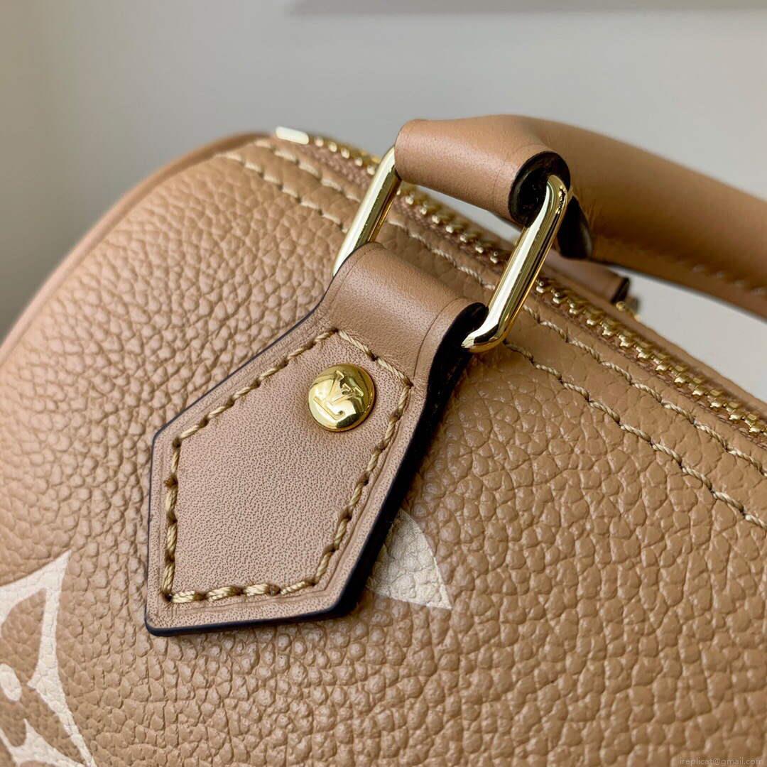 LV M81457 Louis Vuitton Nano Speedy Bag Arizona Beige