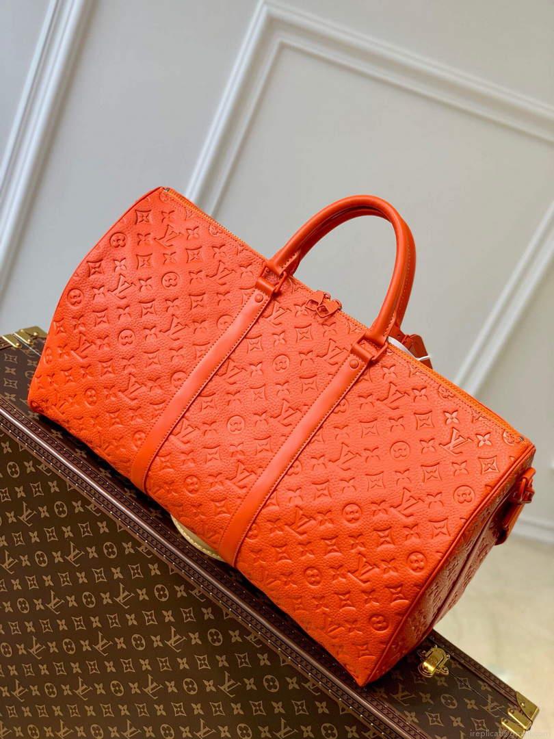 LV M20963 Louis Vuitton Keepall Bandouliere 50 Bag Orange