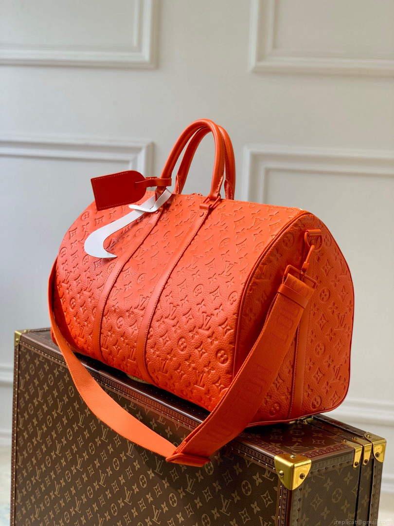 LV M20963 Louis Vuitton Keepall Bandouliere 50 Bag Orange