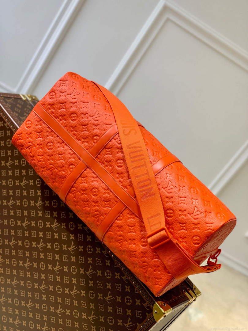 LV M20963 Louis Vuitton Keepall Bandouliere 50 Bag Orange