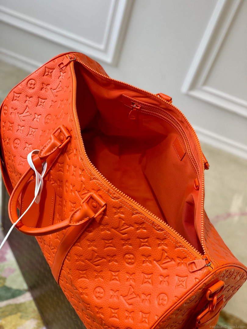 LV M20963 Louis Vuitton Keepall Bandouliere 50 Bag Orange