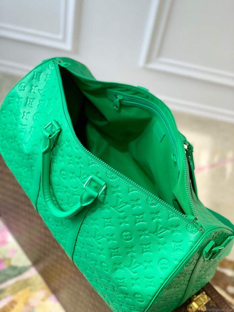 LV M20963 Louis Vuitton Keepall Bandouliere 50 Bag Minty Green