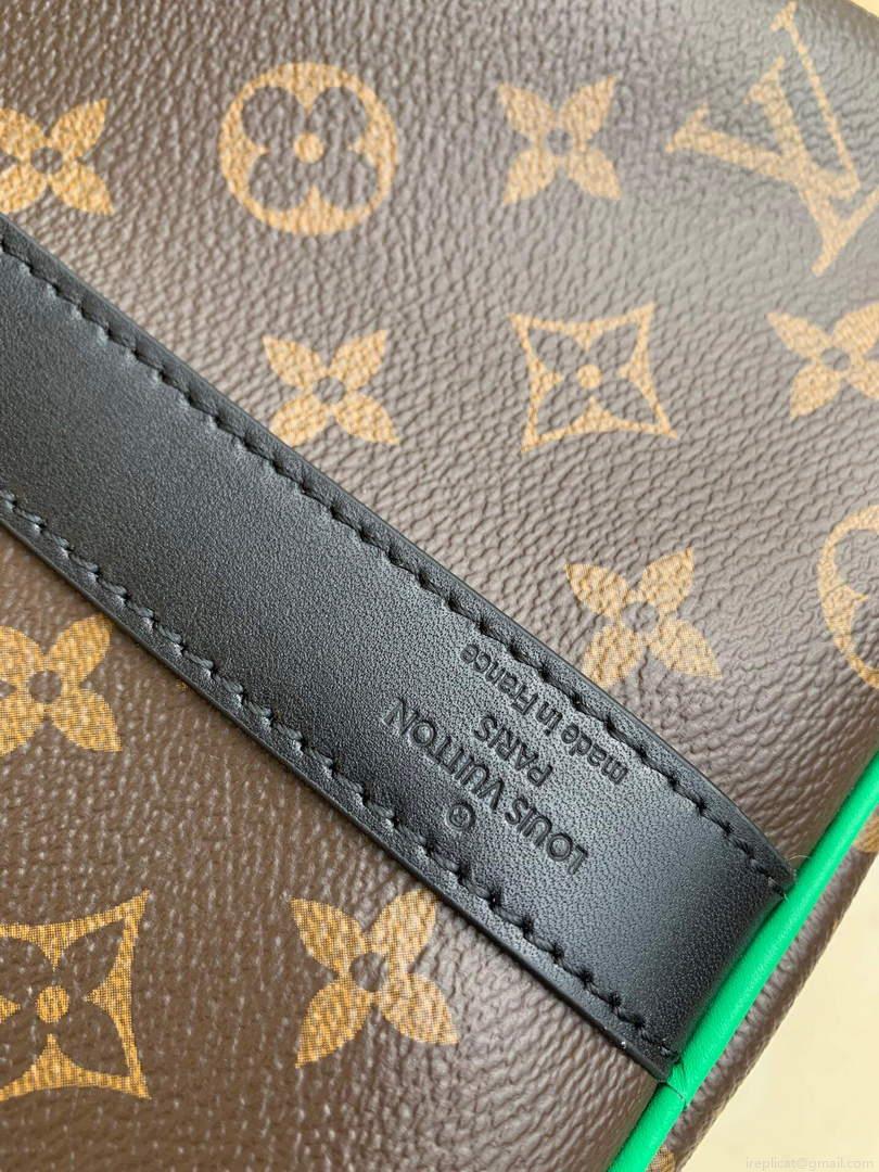 LV M46259 Louis Vuitton Keepall Bandouliere 50 Bag Minty Green