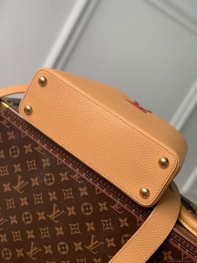 LV M20784 Louis Vuitton Capucines BB Handbag Wood Brown