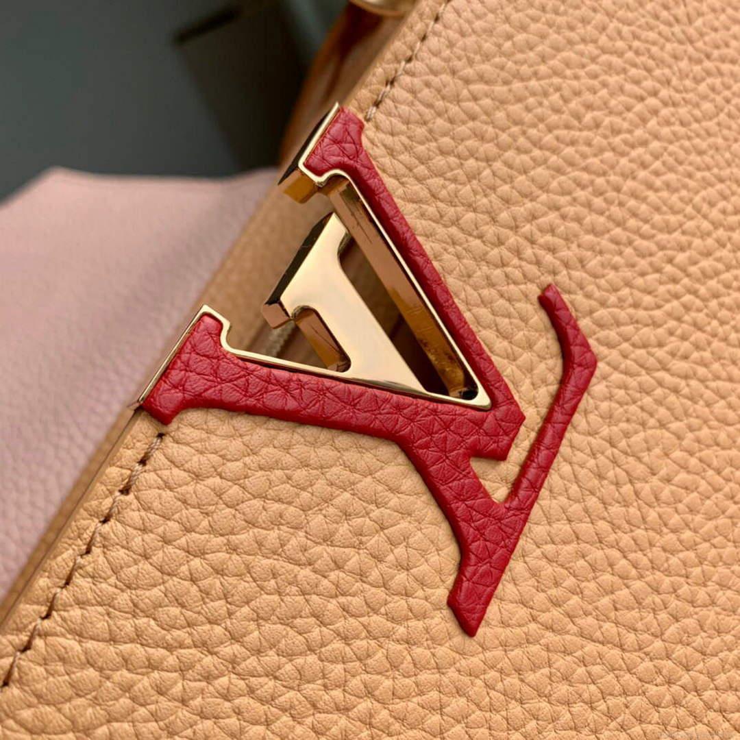 LV M20784 Louis Vuitton Capucines BB Handbag Wood Brown