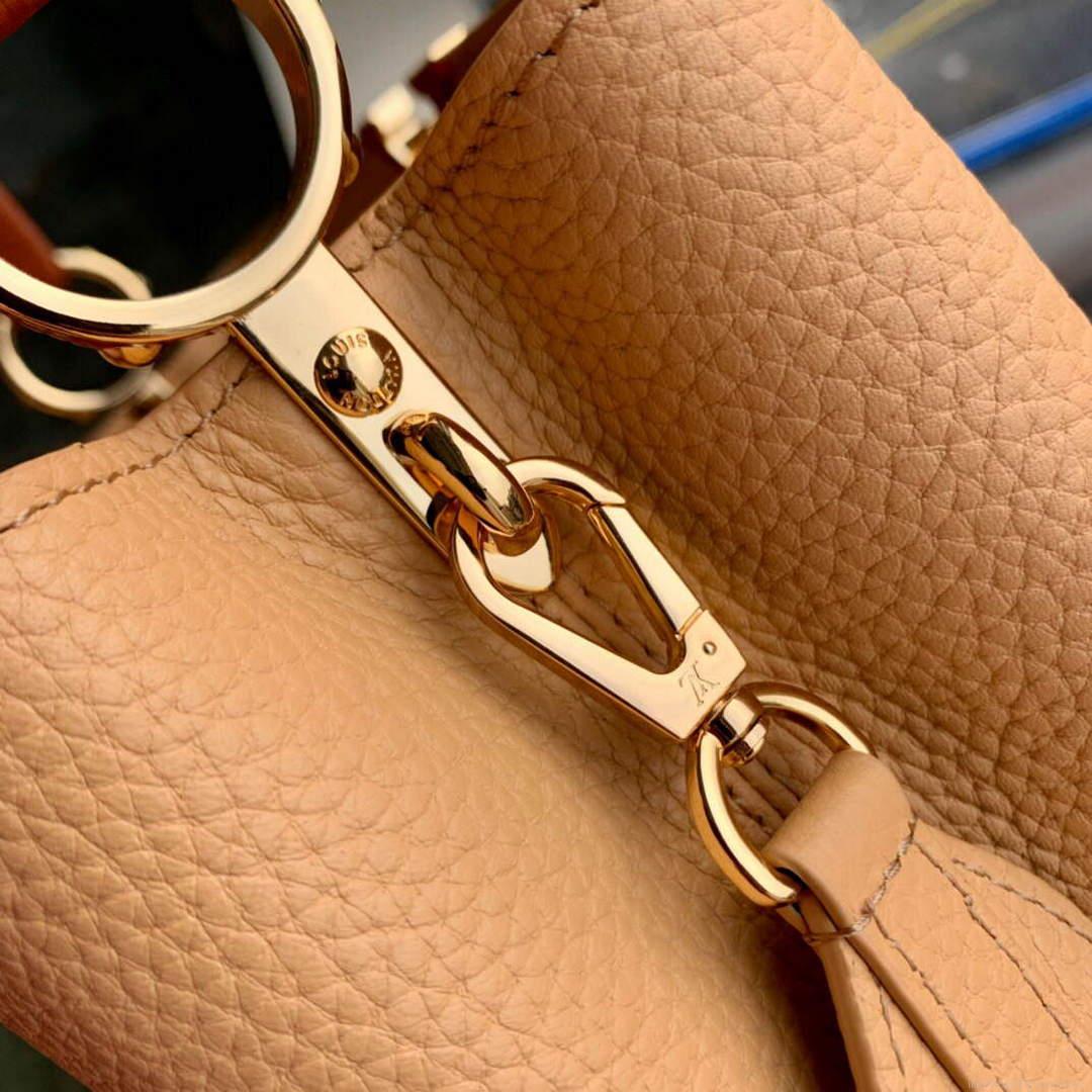 LV M20784 Louis Vuitton Capucines BB Handbag Wood Brown