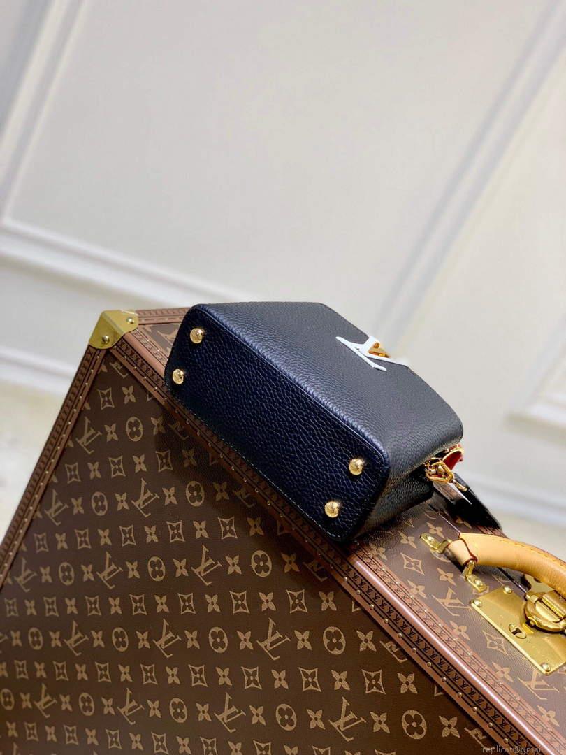 LV M20704 Louis Vuitton Capucines Mini Handbag Black