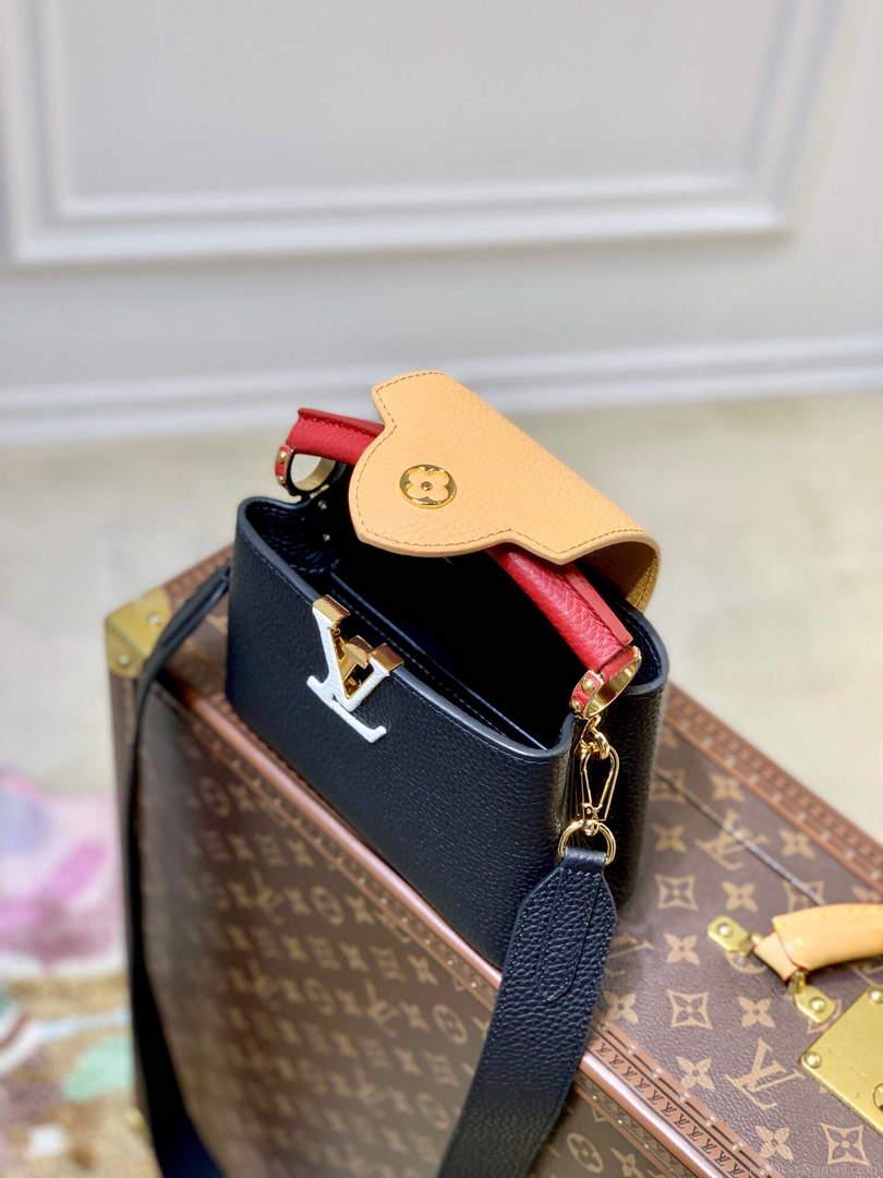 LV M20704 Louis Vuitton Capucines Mini Handbag Black