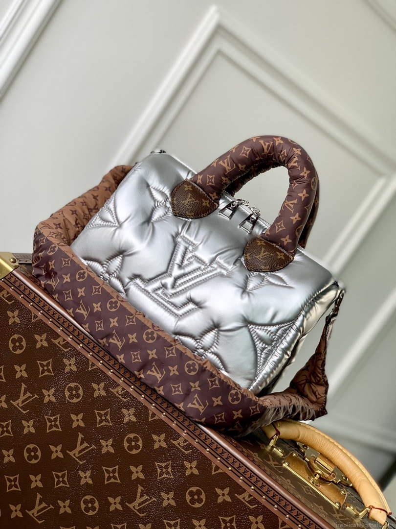 LV M20973 Louis Vuitton Speedy Bandouliere 25 Handbag Silver