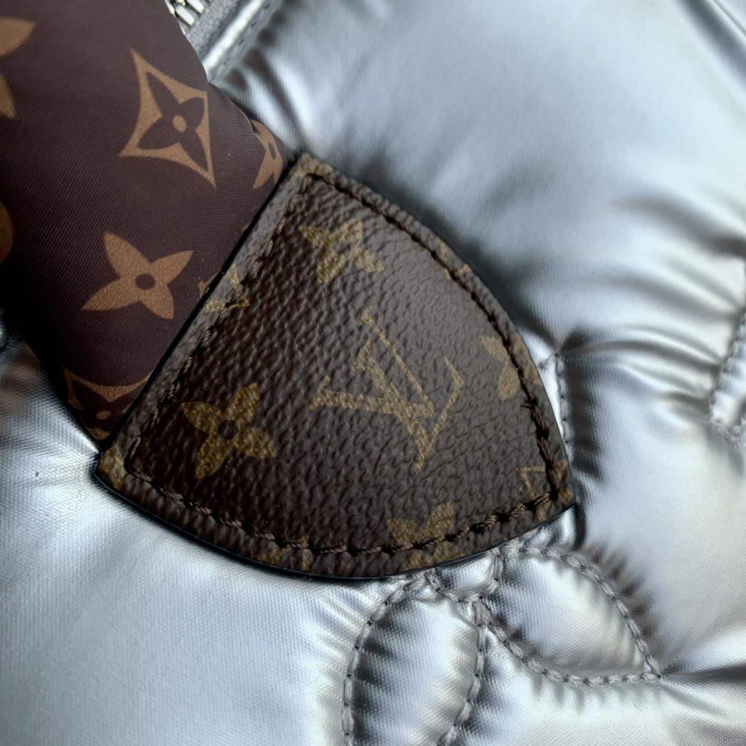 LV M20973 Louis Vuitton Speedy Bandouliere 25 Handbag Silver