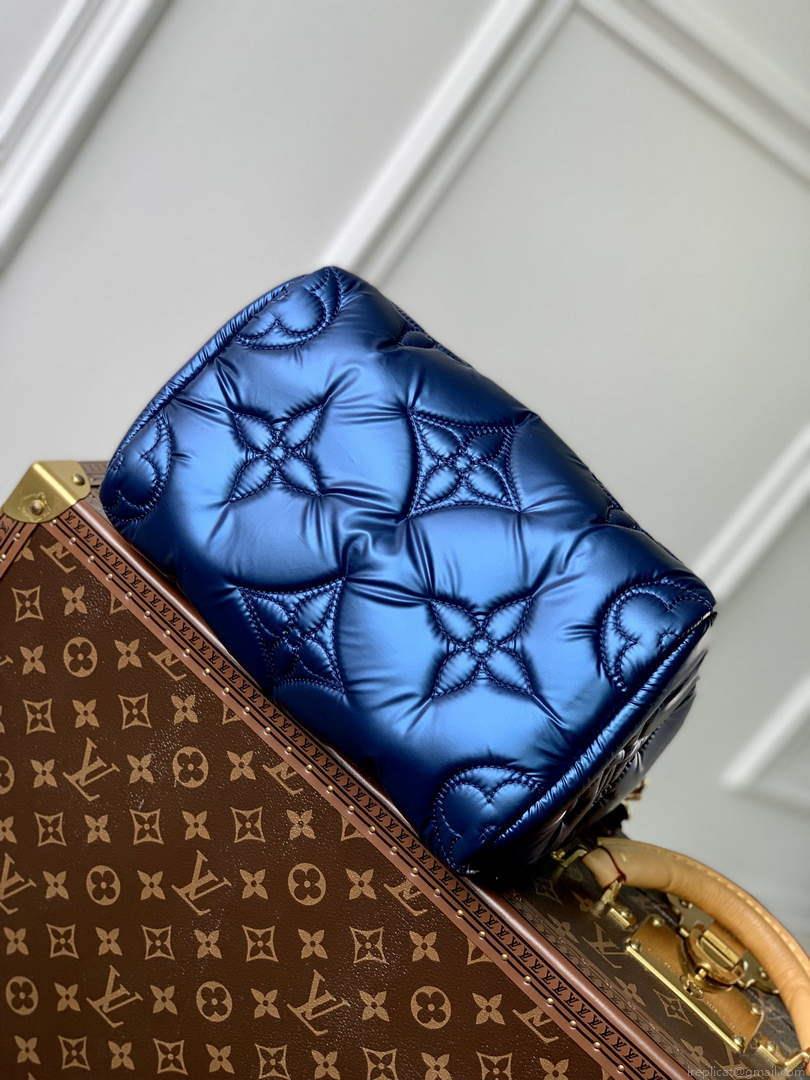 LV M21061 Louis Vuitton Speedy Bandouliere 25 Handbag Navy Blue