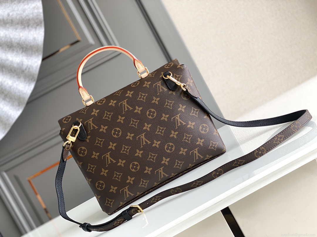 LV M44259 Louis Vuitton Marignan Messenger Top Handle Monogram M44257 Bag Black