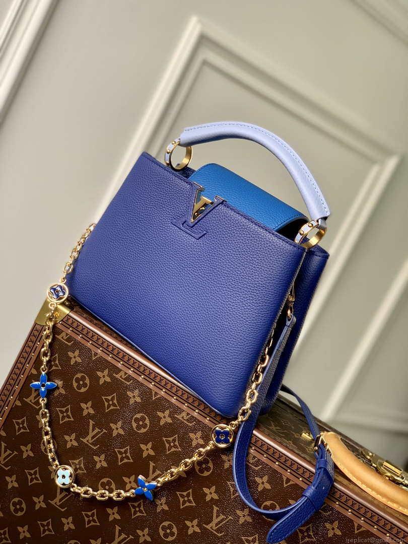 LV M20844 Louis Vuitton Capucines BB Handbag Blue