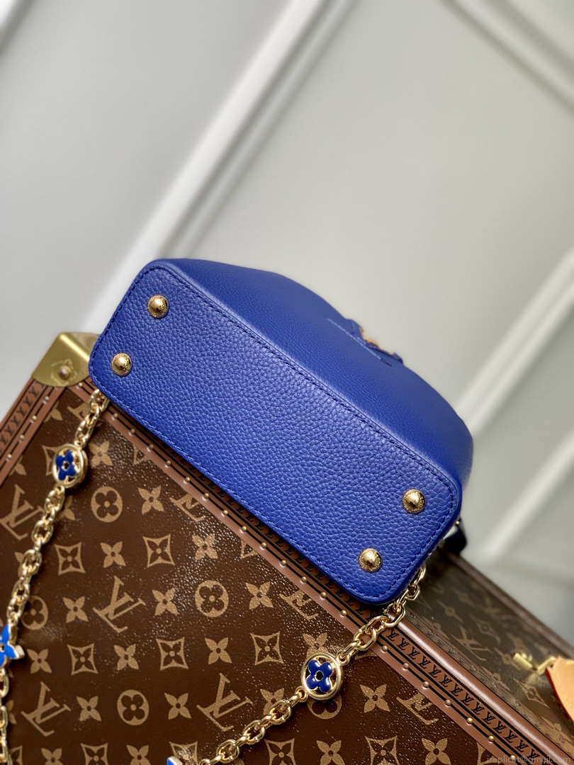 LV M20844 Louis Vuitton Capucines Mini Handbag Blue