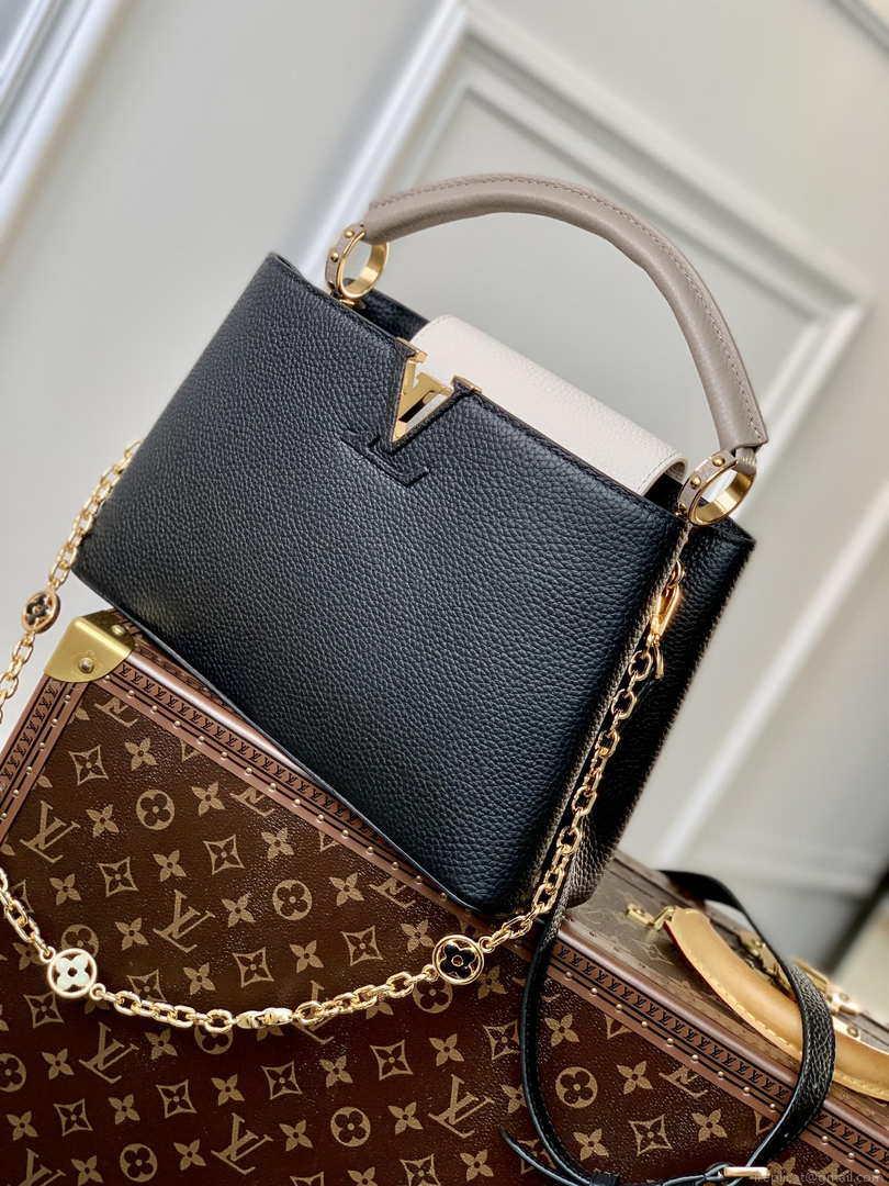LV M20708 Louis Vuitton Capucines BB Handbag Black