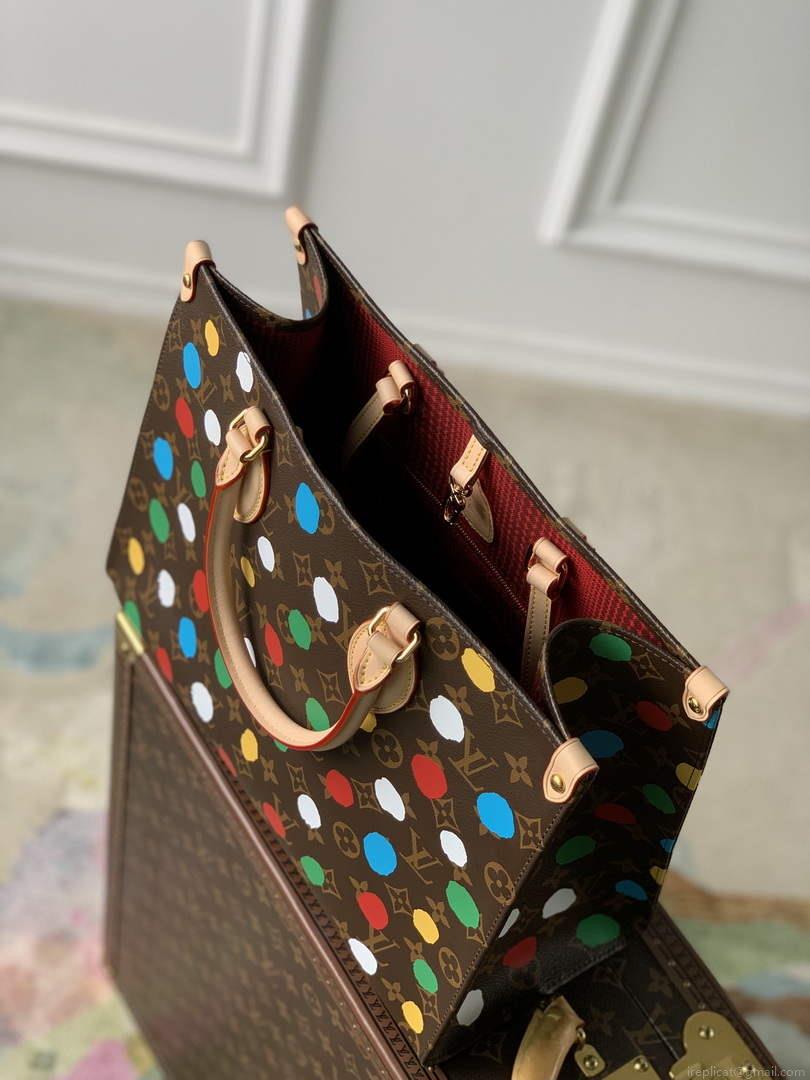 LV M46379 Louis Vuitton LV x YK Onthego MM Bag