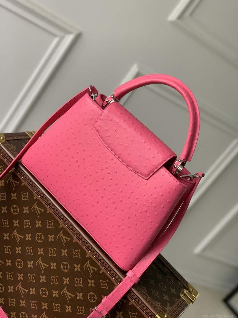 LV N81279 Louis Vuitton Capucines MM Handbag Plum