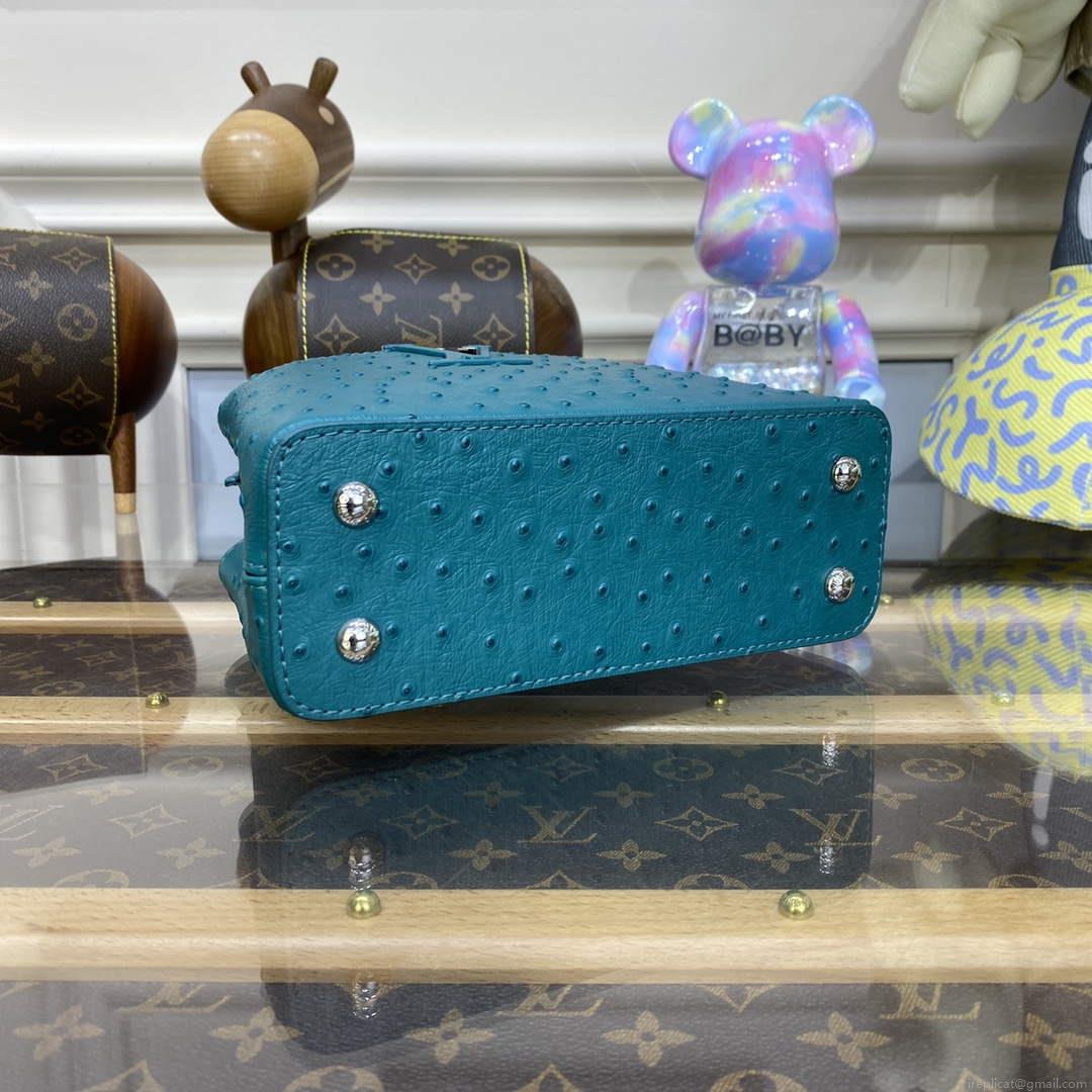 LV N81523 Louis Vuitton Capucines Mini Handbag Lake blue