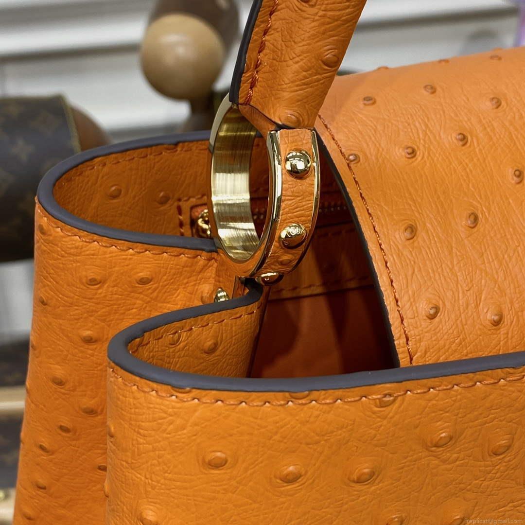 LV N81279 Louis Vuitton Capucines MM Handbag Orange
