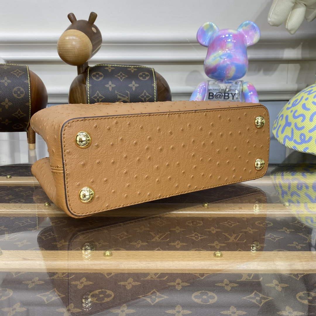 LV N81523 Louis Vuitton Capucines BB Handbag Brown