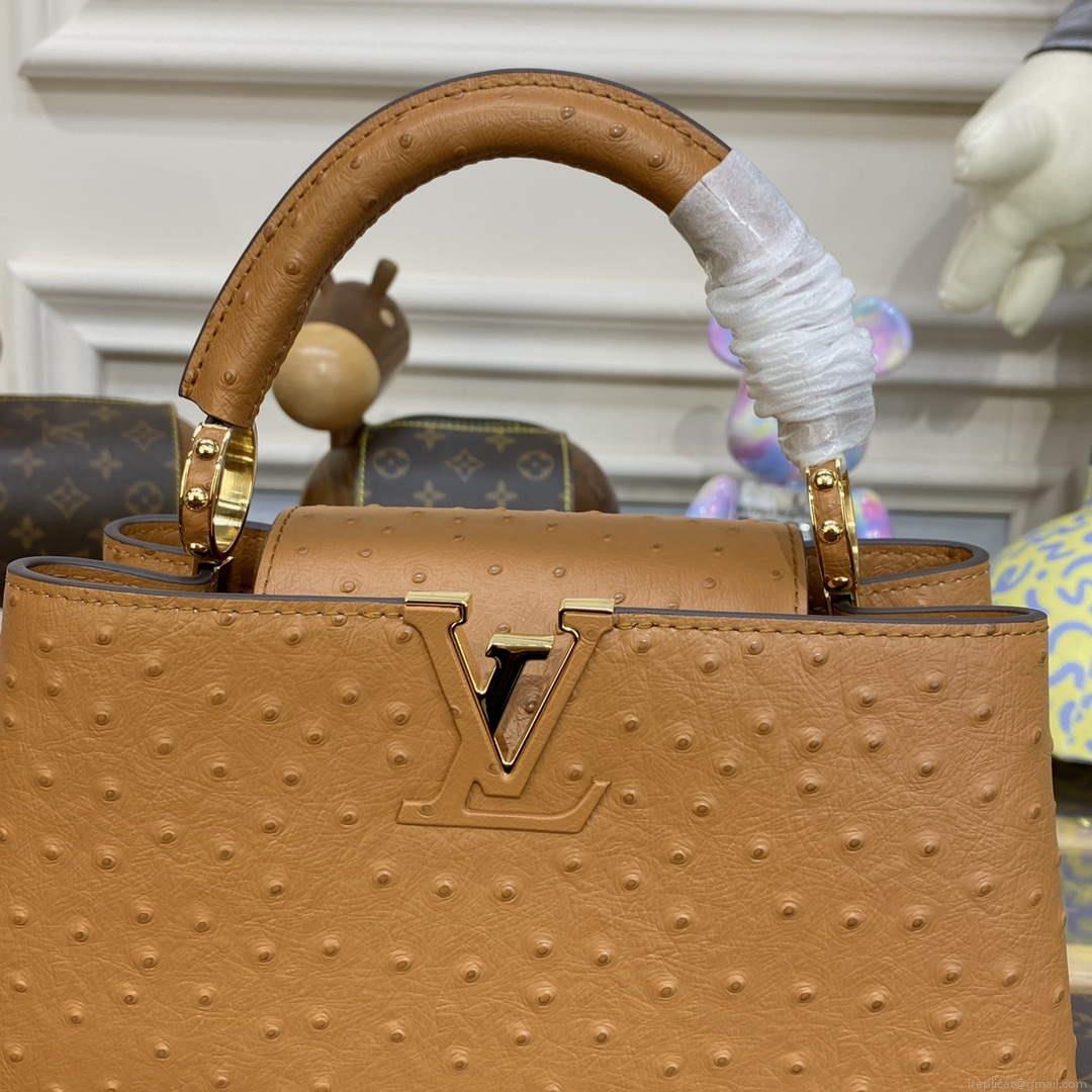 LV N81523 Louis Vuitton Capucines BB Handbag Brown
