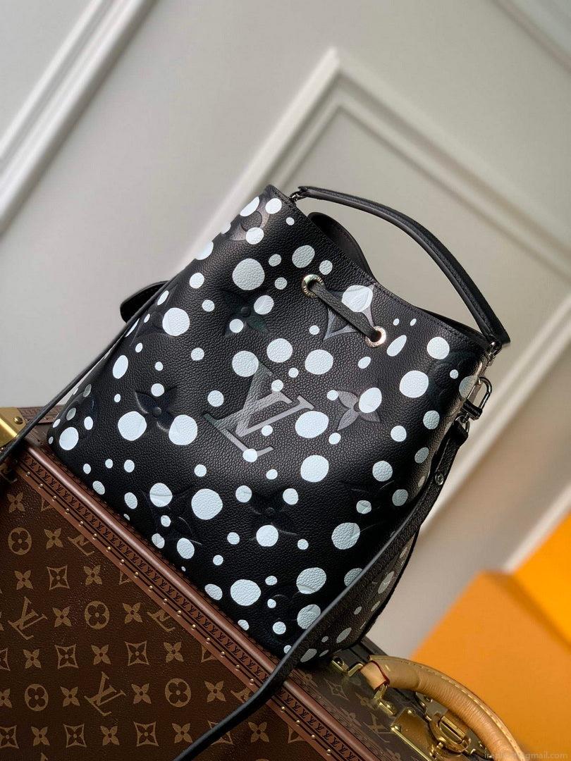 LV M21753 Louis Vuitton LV x YK Néonoé MM Bag Black White