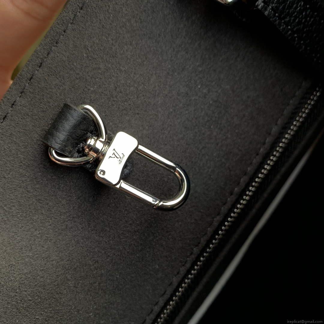 LV M46389 Louis Vuitton LV x YK OnTheGo MM Bag Black White