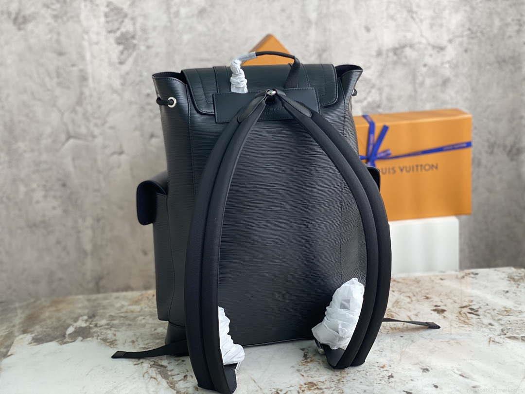 LV M50159 Louis Vuitton Christopher PM Epi Black