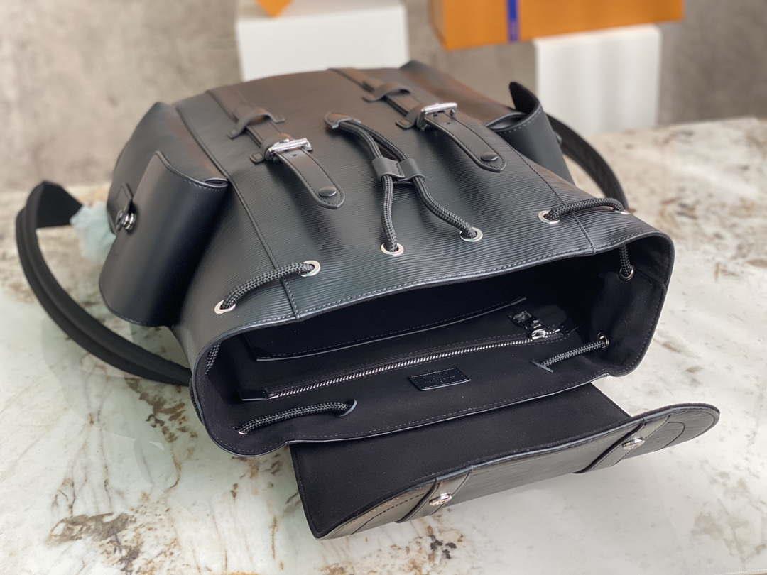 LV M50159 Louis Vuitton Christopher PM Epi Black