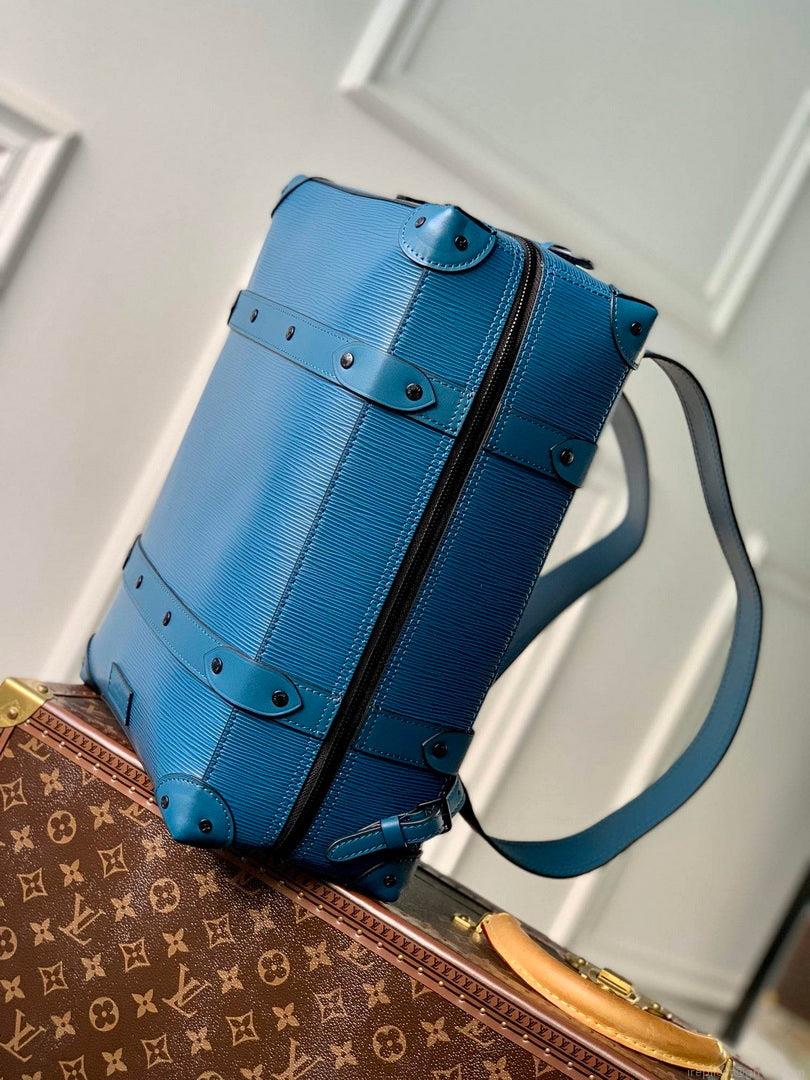 LV M44752 Louis Vuitton Soft Trunk Small Backpack Blue
