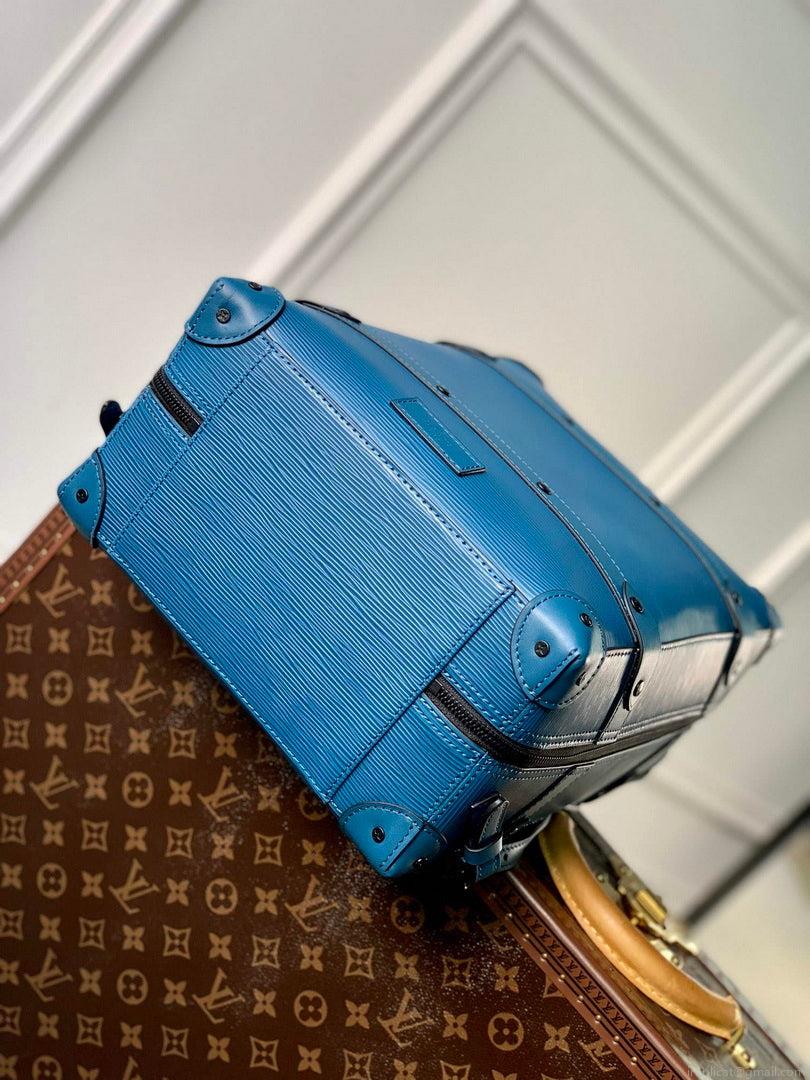 LV M44752 Louis Vuitton Soft Trunk Small Backpack Blue