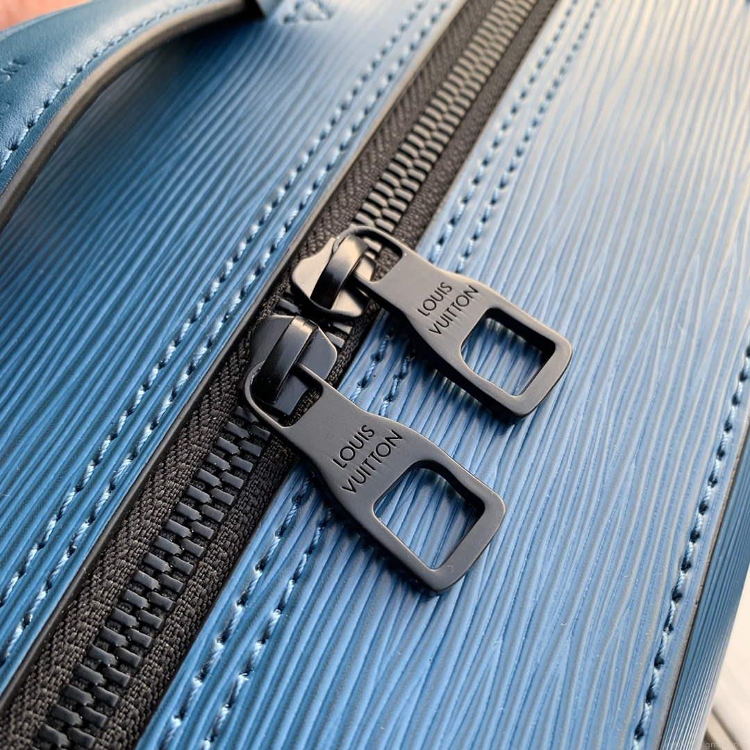 LV M44752 Louis Vuitton Soft Trunk Small Backpack Blue