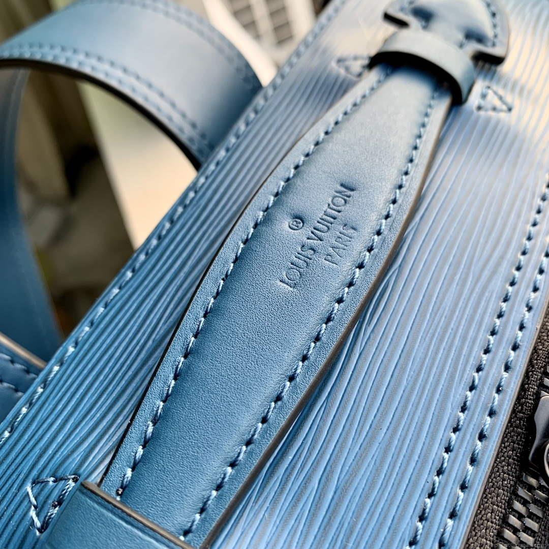 LV M44752 Louis Vuitton Soft Trunk Small Backpack Blue