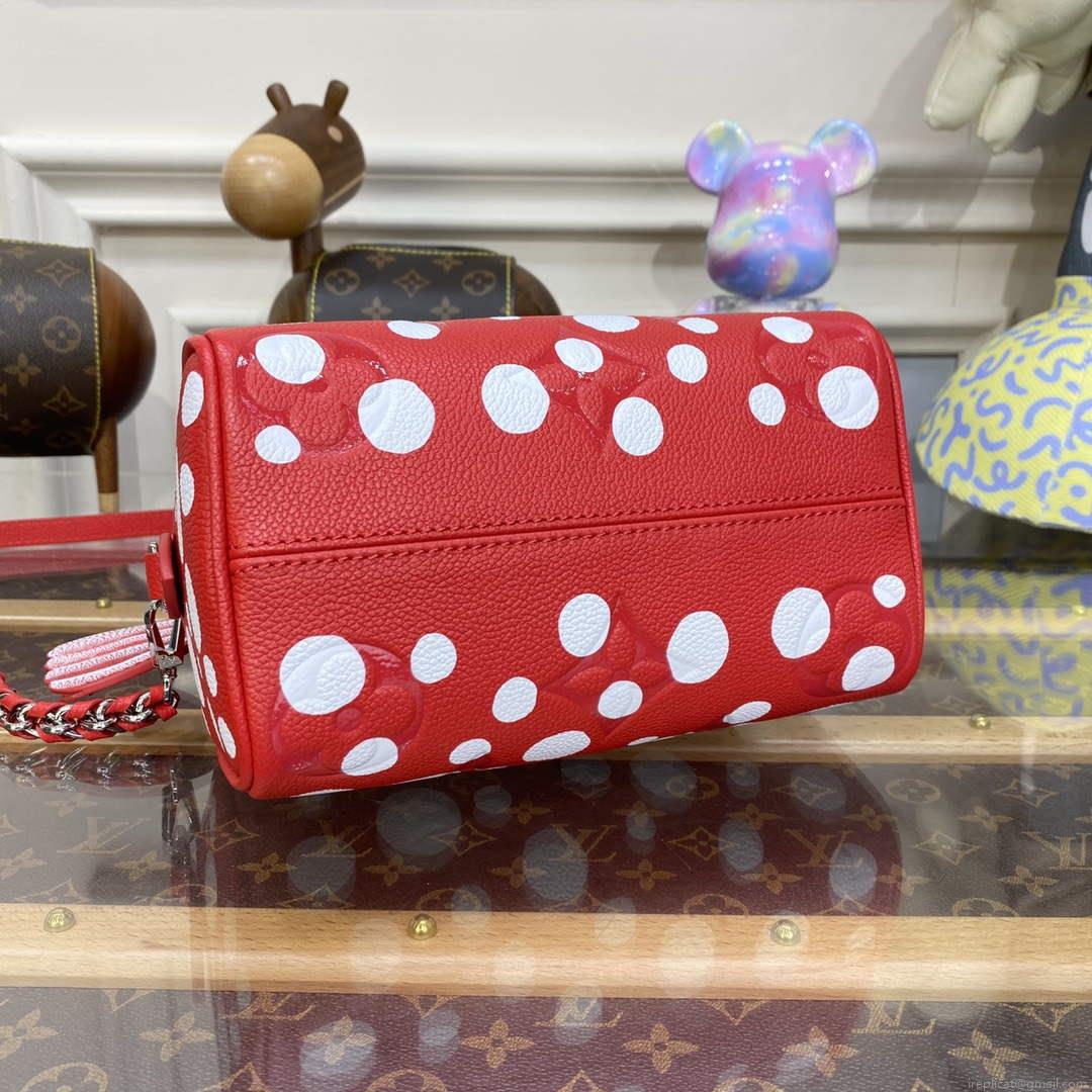 LV M46411 Louis Vuitton LV x YK Speedy Bandoulière 20 Bag Red