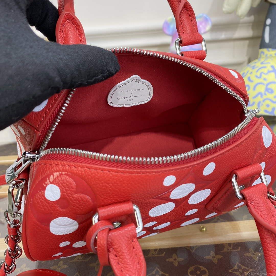 LV M46411 Louis Vuitton LV x YK Speedy Bandoulière 20 Bag Red